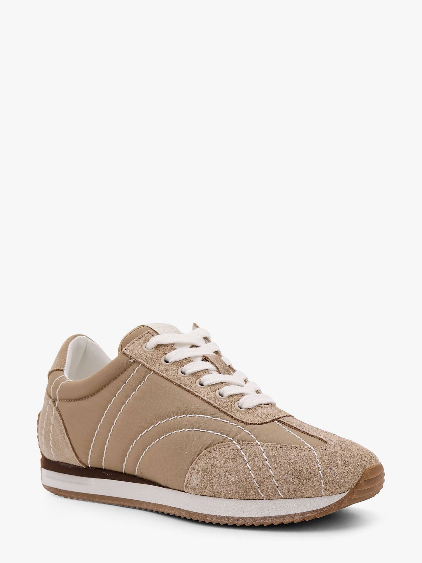 Toteme Nylon Sneakers With Suede Inserts