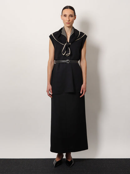 Toteme Low Waist Wool Blend Skirt