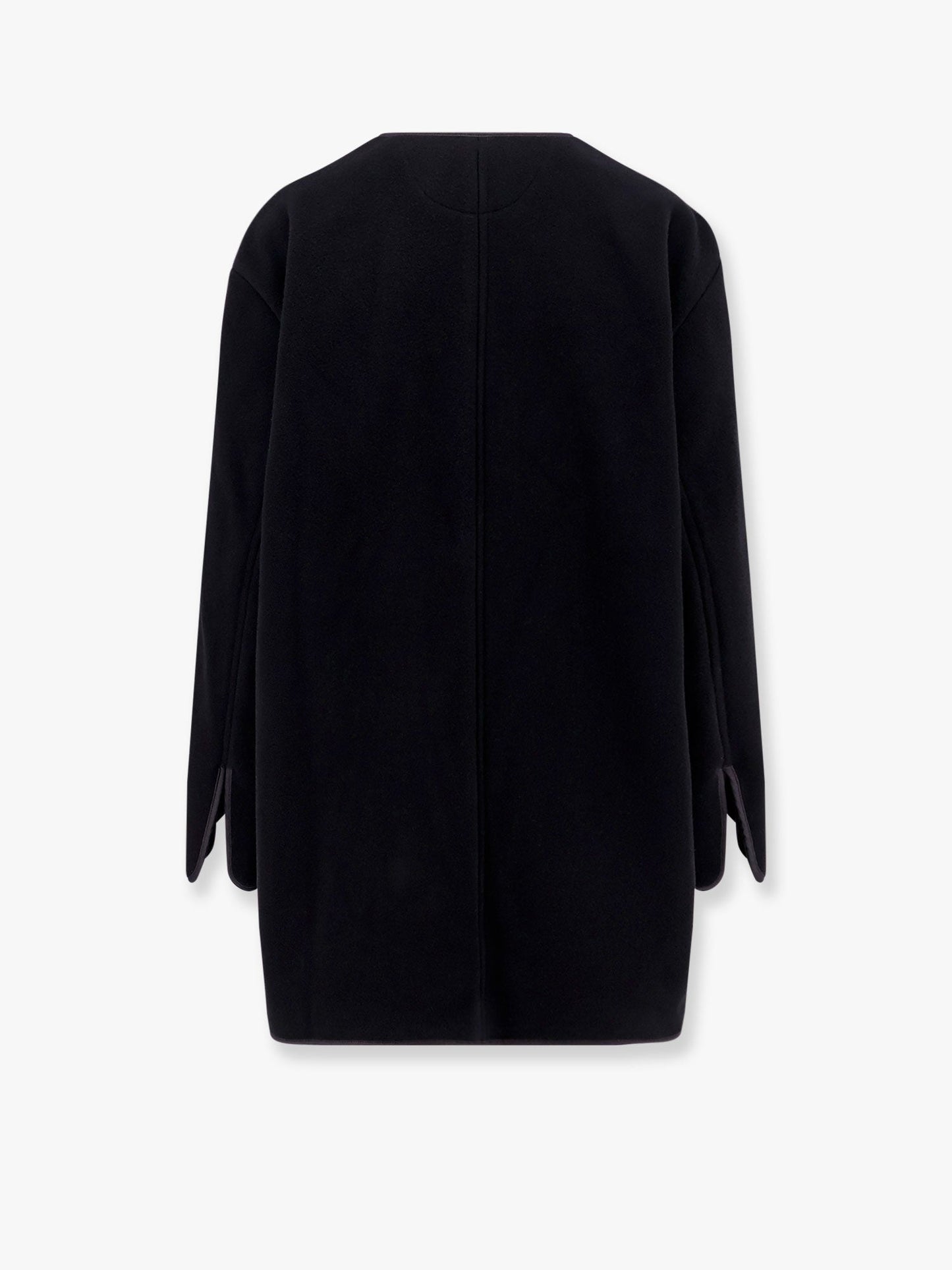Toteme Wool Blend Coat With Lateral Slits