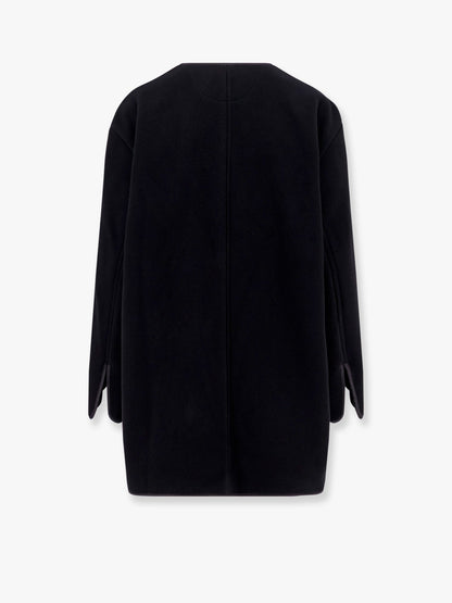 Toteme Wool Blend Coat With Lateral Slits