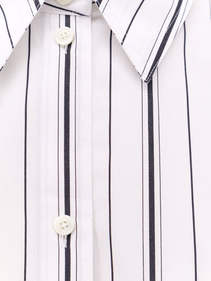 Toteme Organic Cotton Shirt With Striped Motif