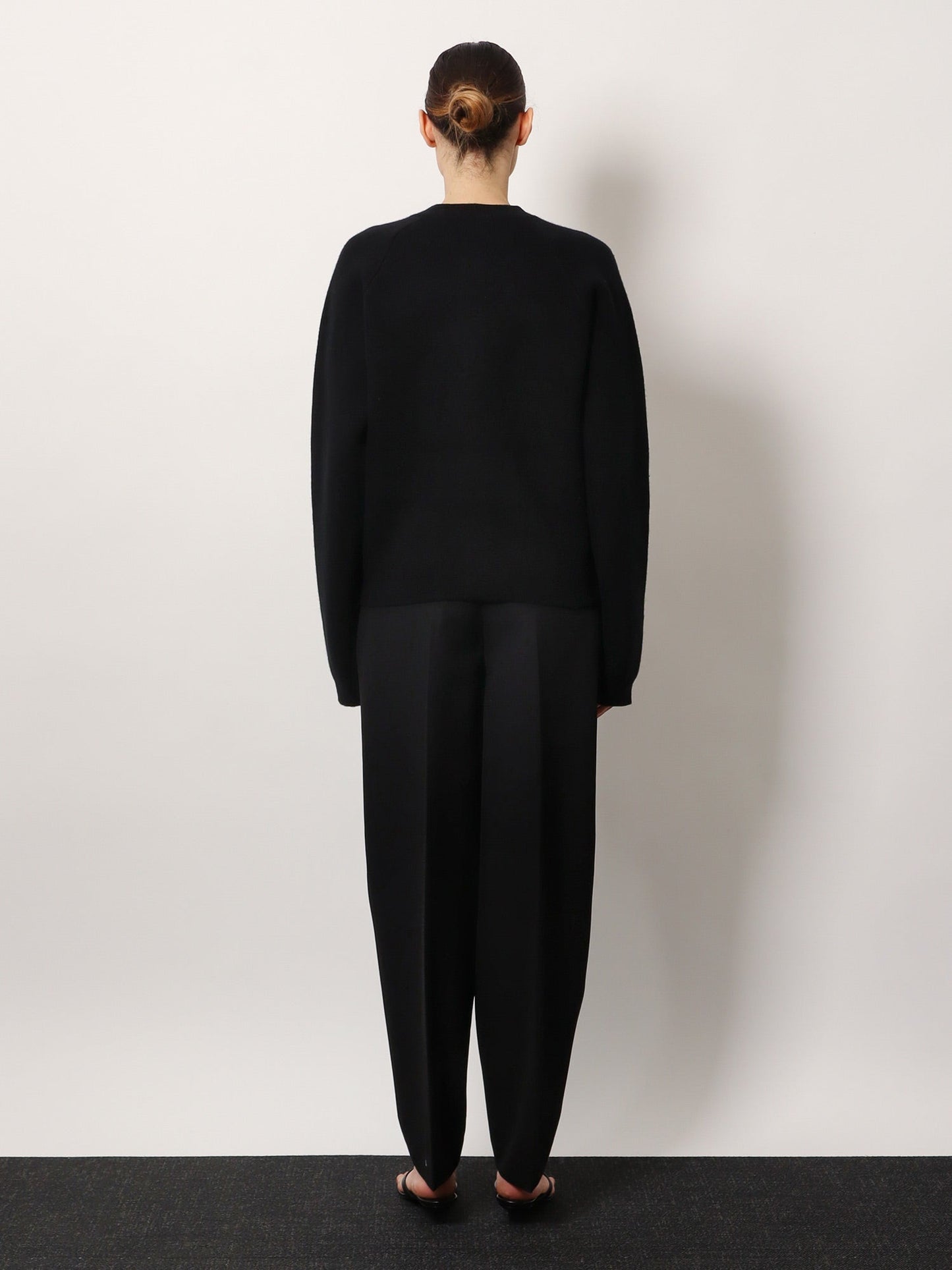 Toteme Wool And Cashmere Cardigan With Hammered Metal Buttons