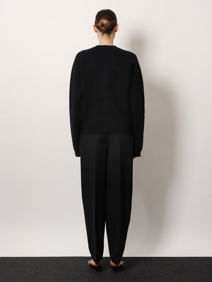 Toteme Wool And Cashmere Cardigan With Hammered Metal Buttons