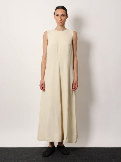 Toteme Woven Stripe Viscose And Linen Dress