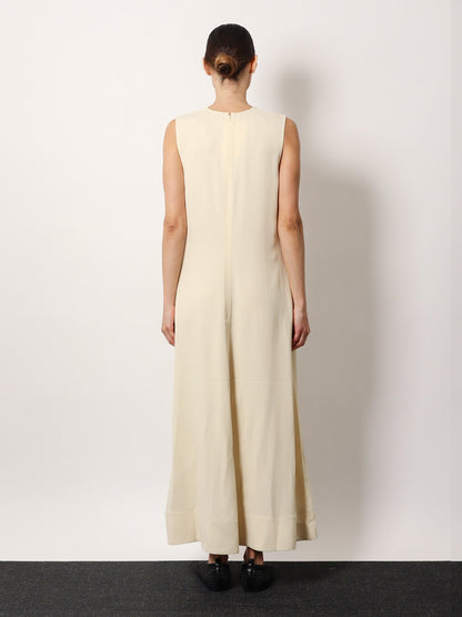Toteme Woven Stripe Viscose And Linen Dress