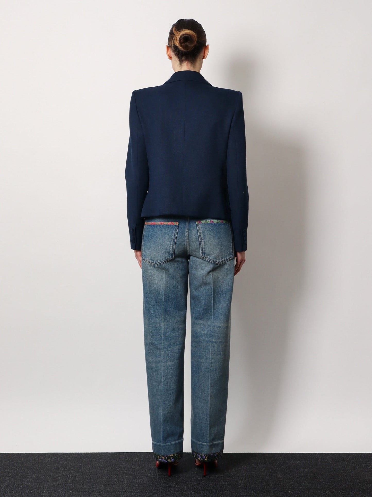 Valentino Viscose Blazer With Bow In Double Duchesse