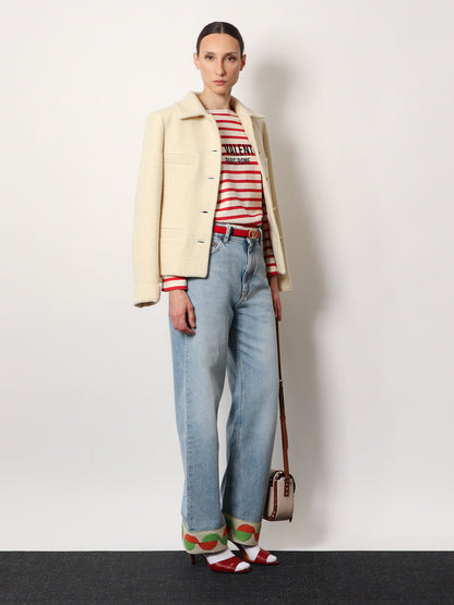 Valentino Jeans With Jacquard Profiles