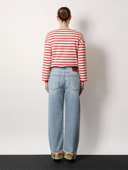 Valentino Jeans With Jacquard Profiles