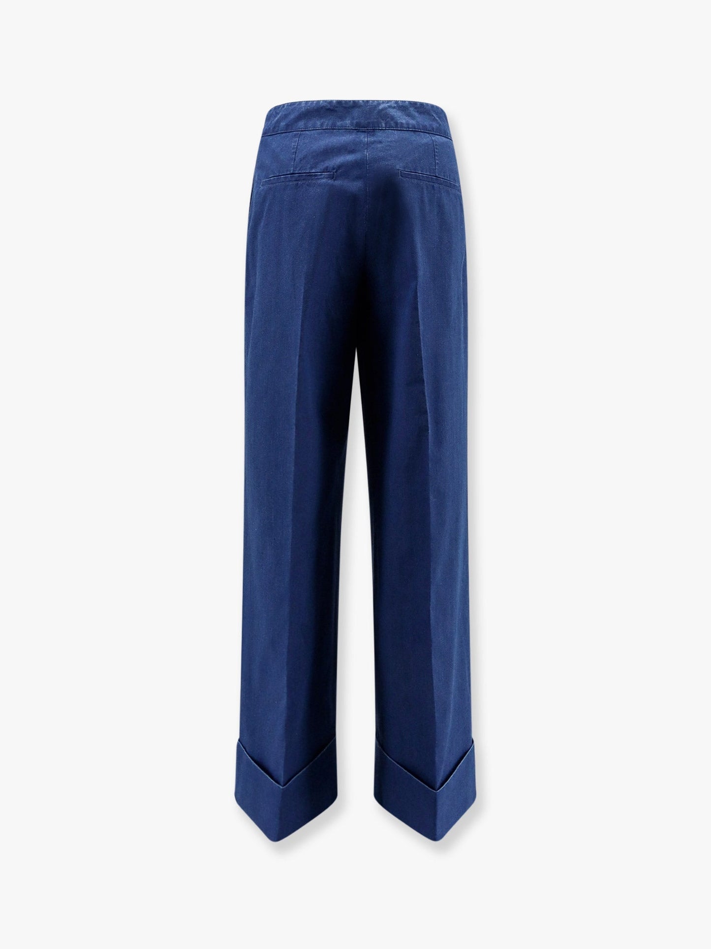 Valentino Wide Fit Bottom Fold Jeans