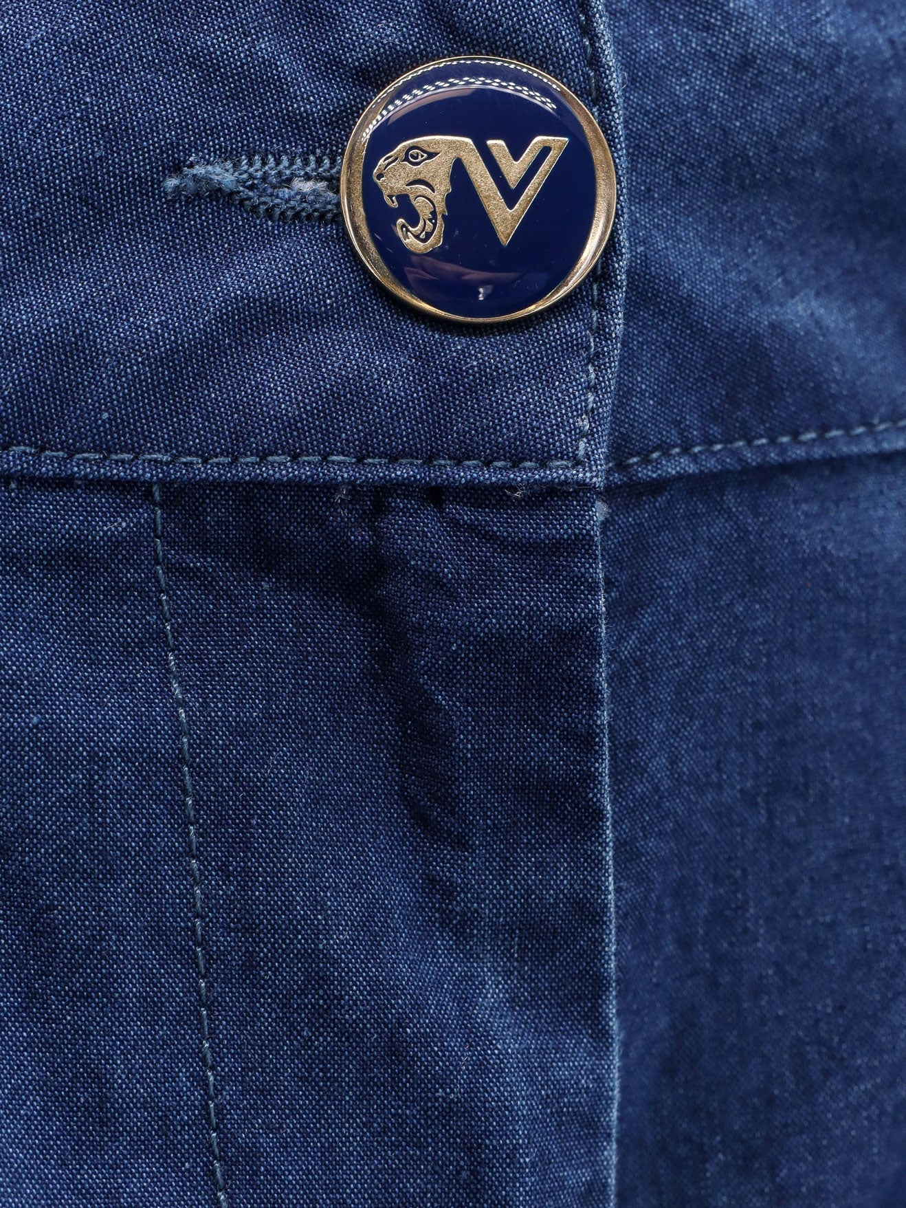 Valentino Wide Fit Bottom Fold Jeans