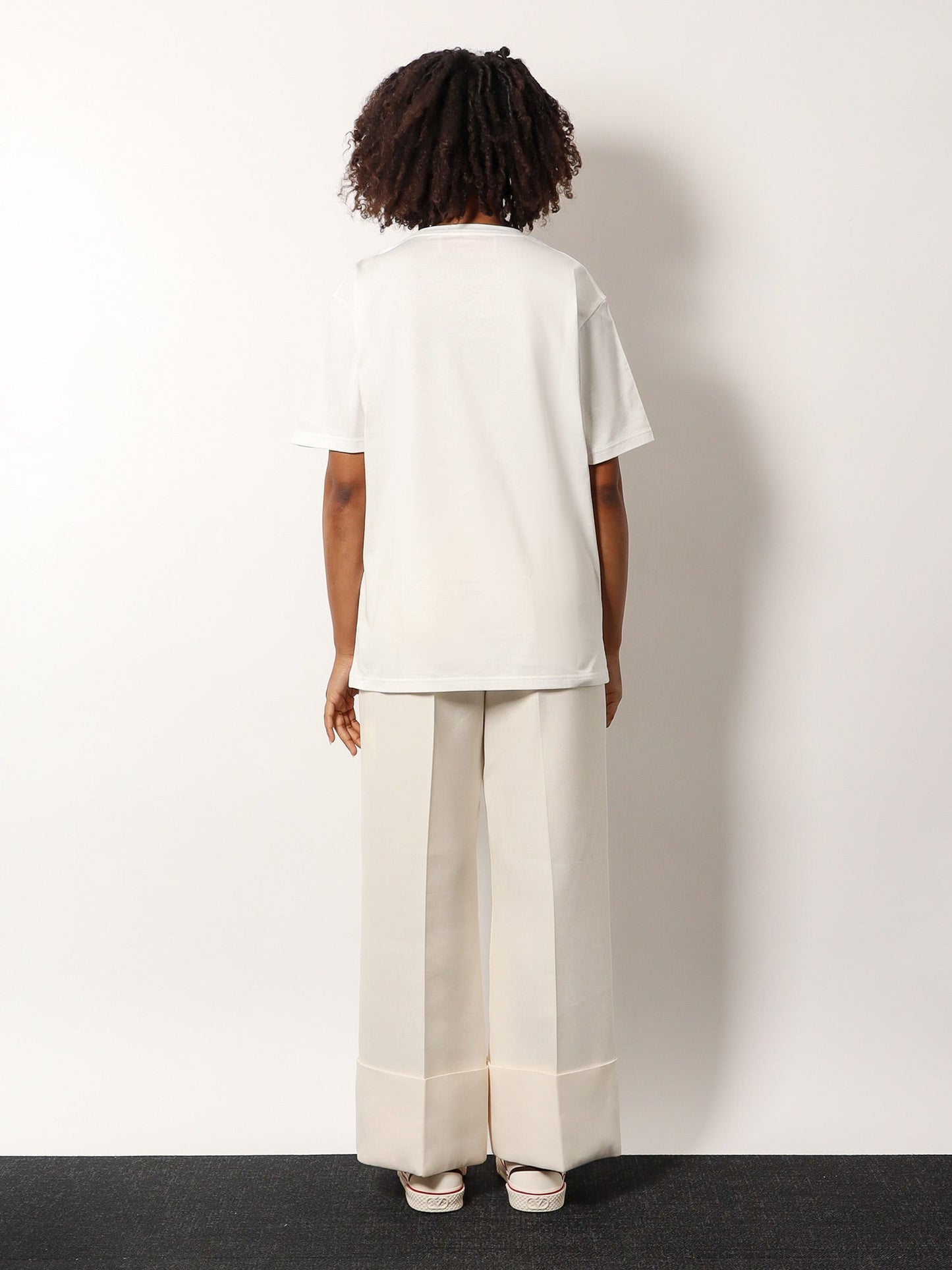 Valentino Cotton T Shirt With Chez Valentino Print