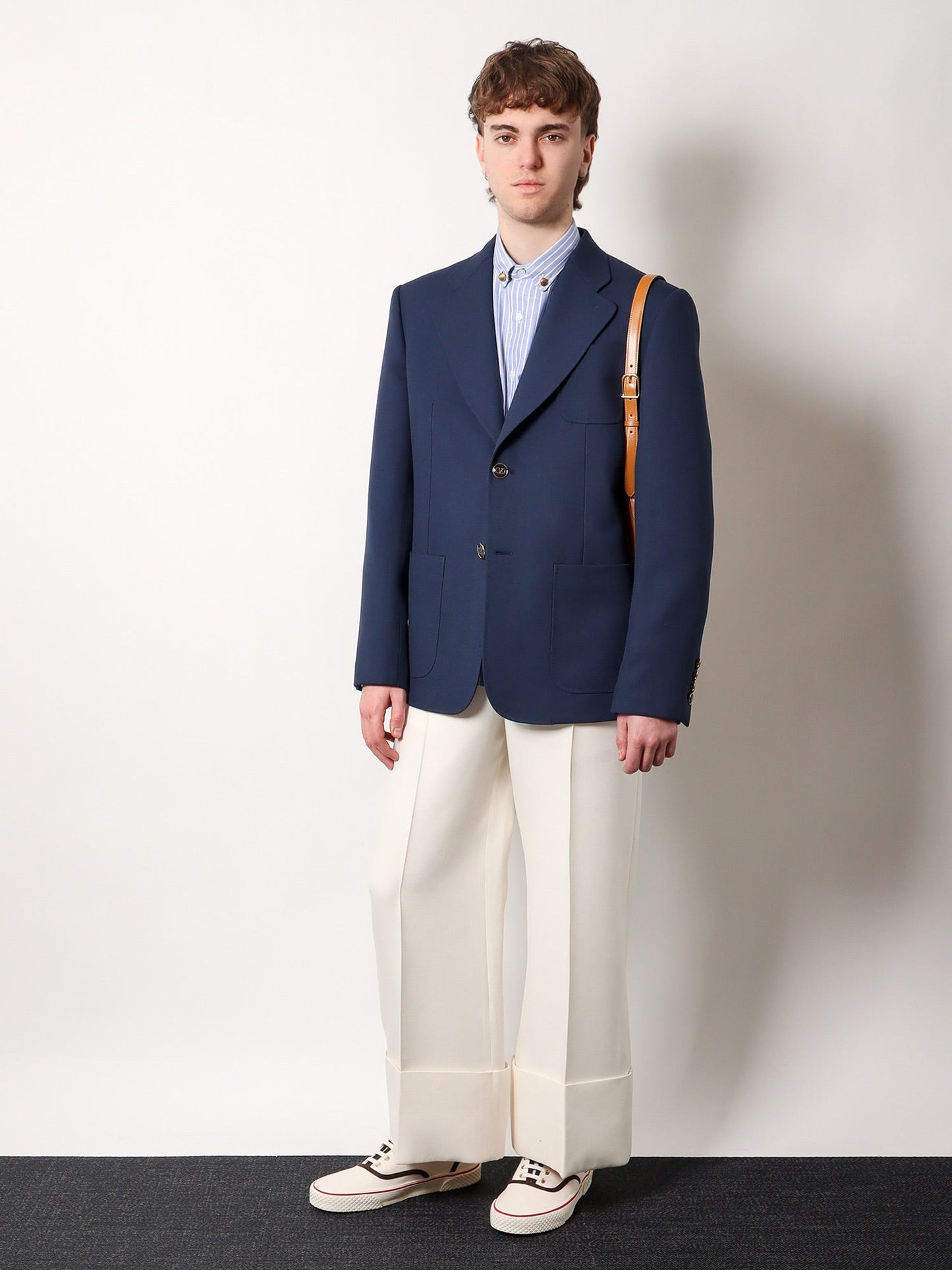 Valentino Virgin Wool Blazer With Logoed Buttons