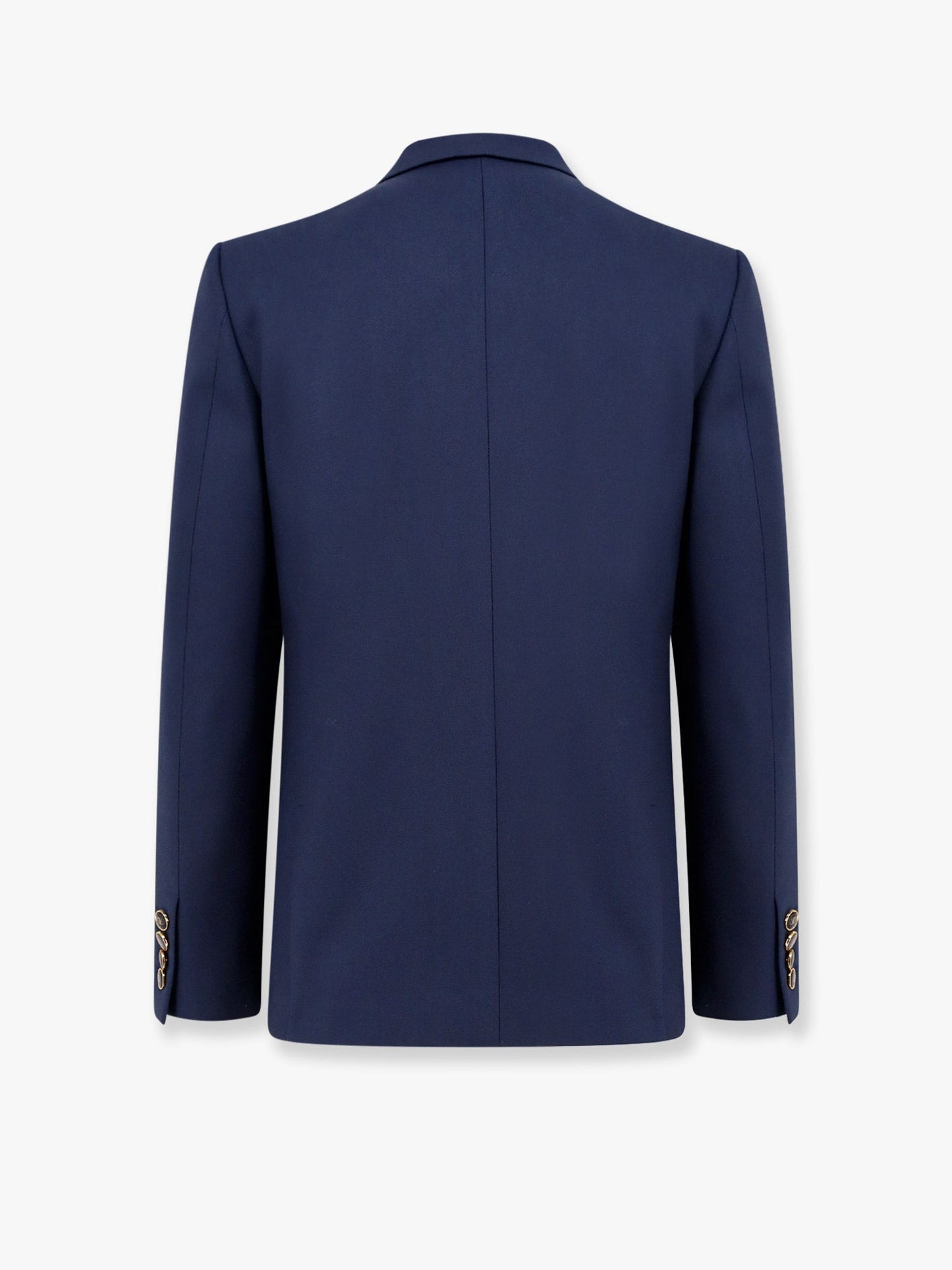 Valentino Virgin Wool Blazer With Logoed Buttons