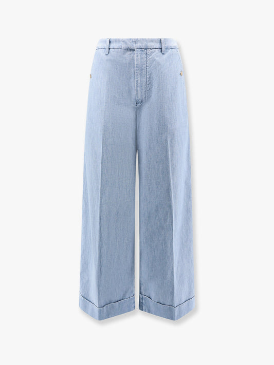 Valentino Jeans With Logoed Metal Buttons