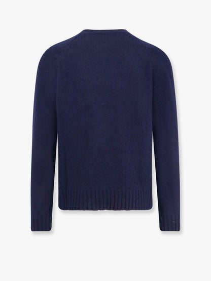 Valentino Virgin Wool Sweater With Vlogo Embroidery