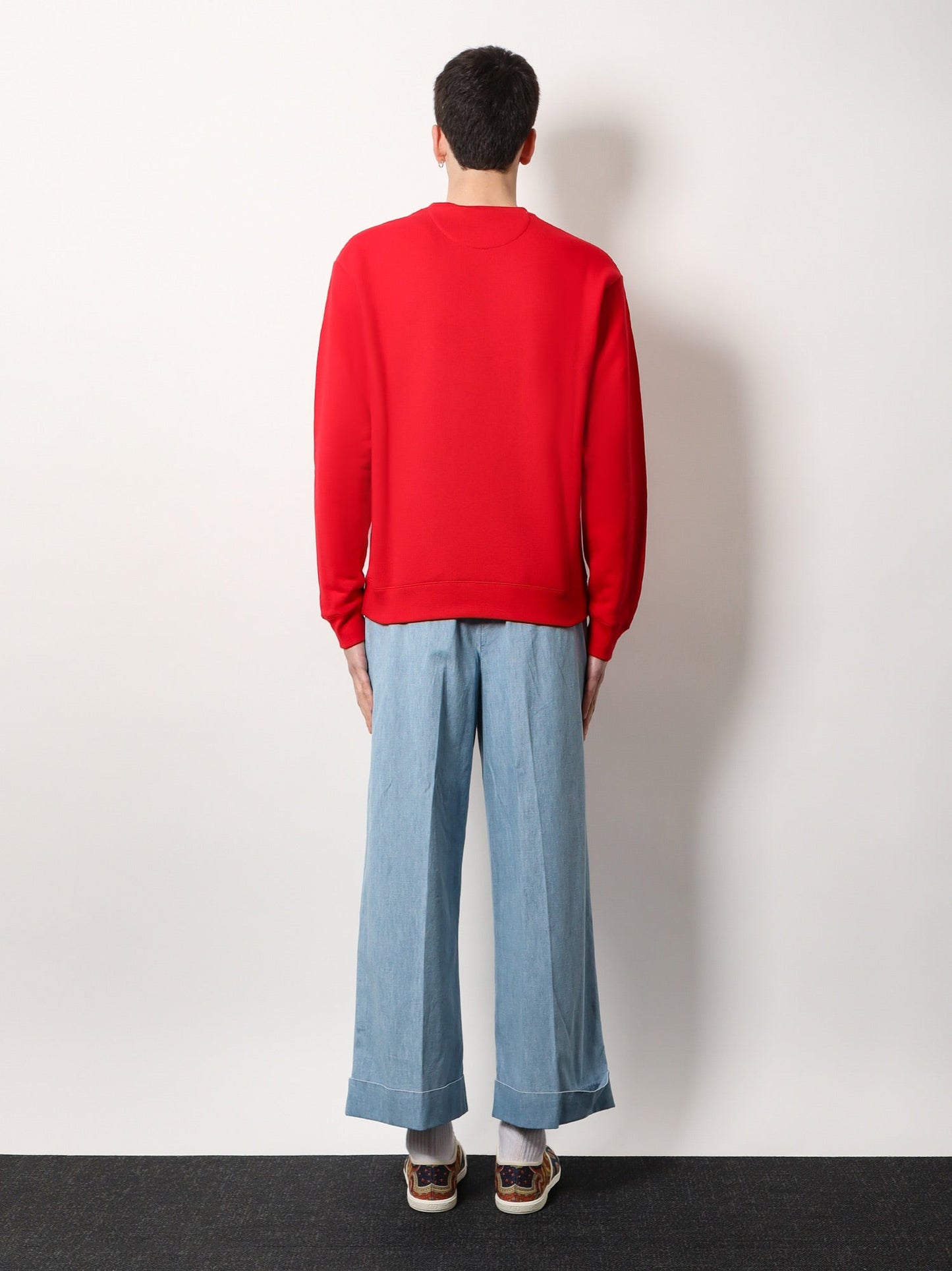 Valentino Cotton Sweatshirt With Frontal Chez Valentino Print