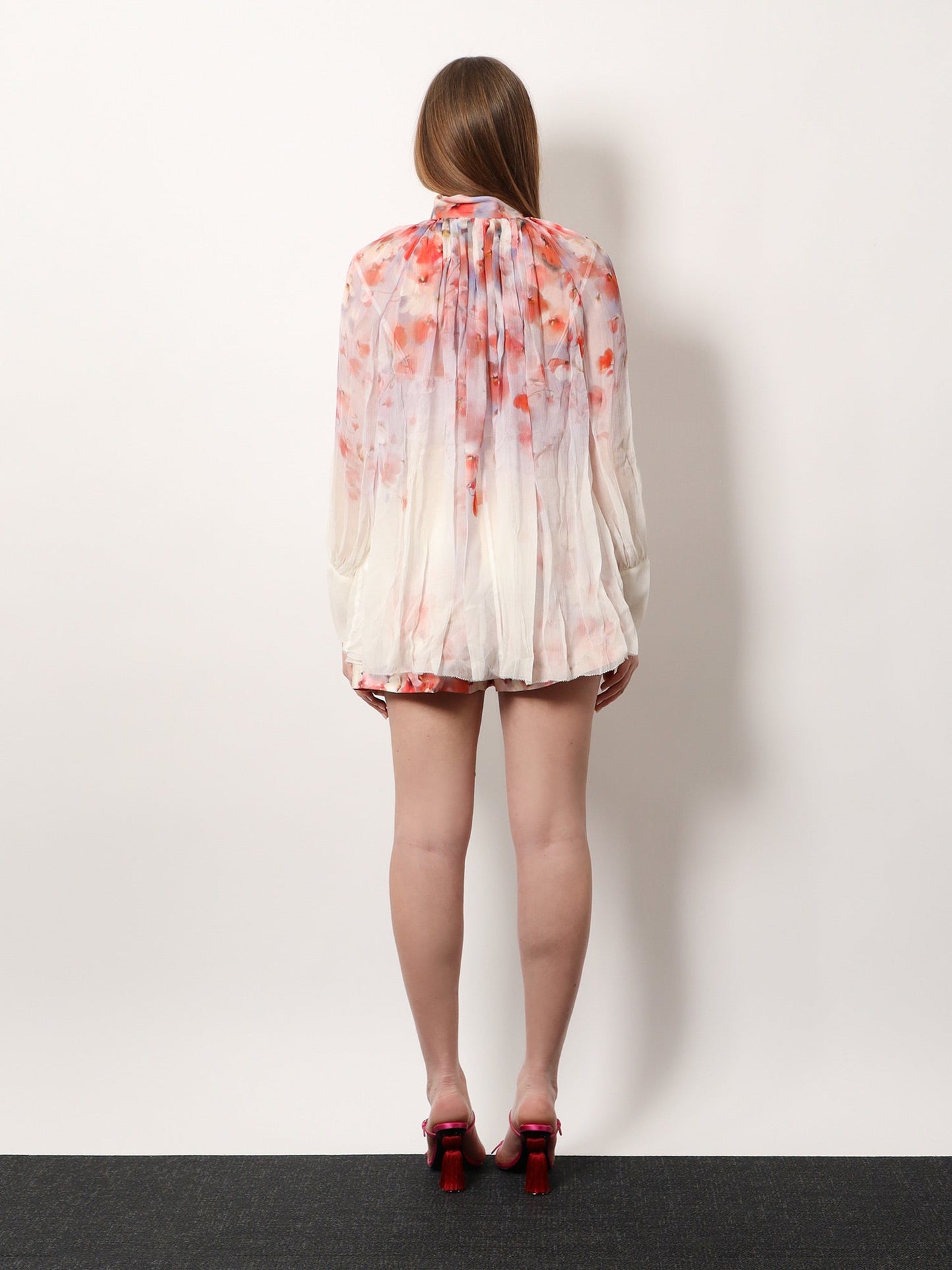 Zimmermann Printed Viscose Shirt With Internal Tank Top