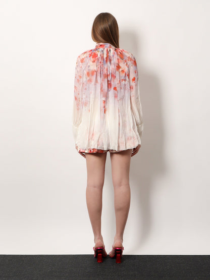 Zimmermann Printed Viscose Shirt With Internal Tank Top