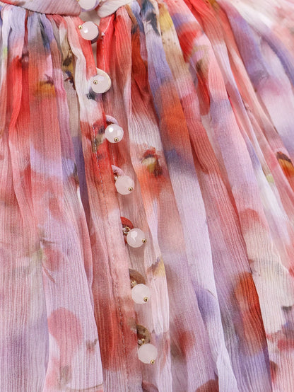 Zimmermann Printed Viscose Shirt With Internal Tank Top