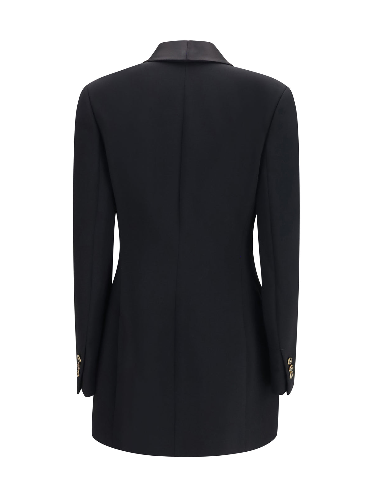 Versace Wool double breasted Blazer - Black