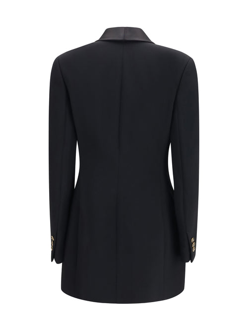 Versace Wool double breasted Blazer - Black