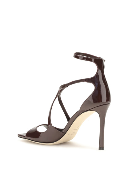 Jimmy Choo Azia Sandals - Deep Merlot