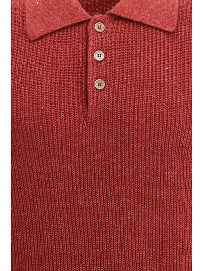 BRUNELLO CUCINELLI Cotton Polo Sweater