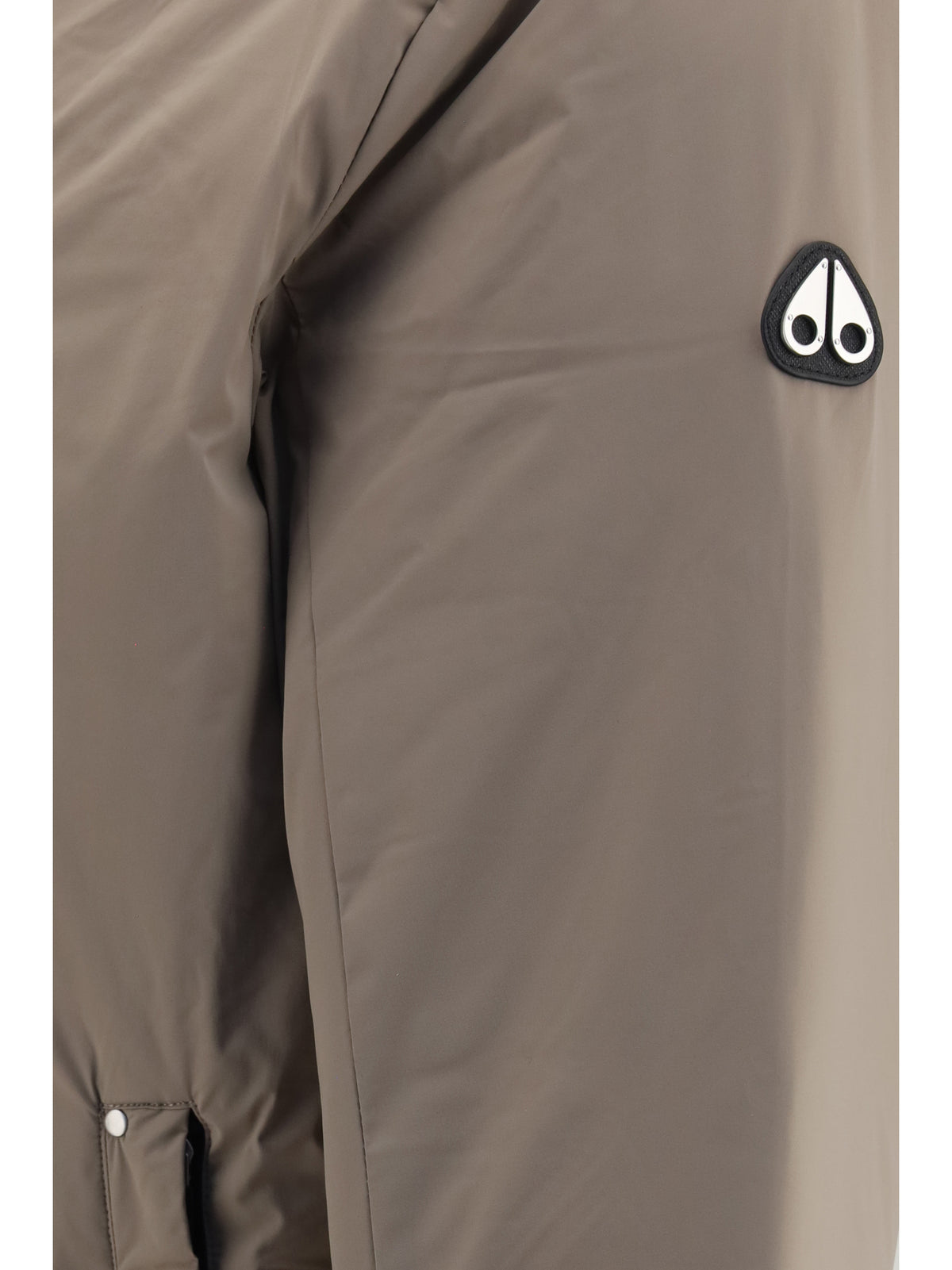 Moose Knuckles Hooded Down Jacket - Ashen