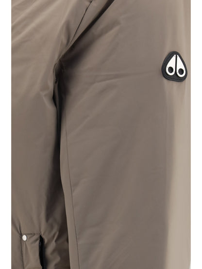 Moose Knuckles Hooded Down Jacket - Ashen