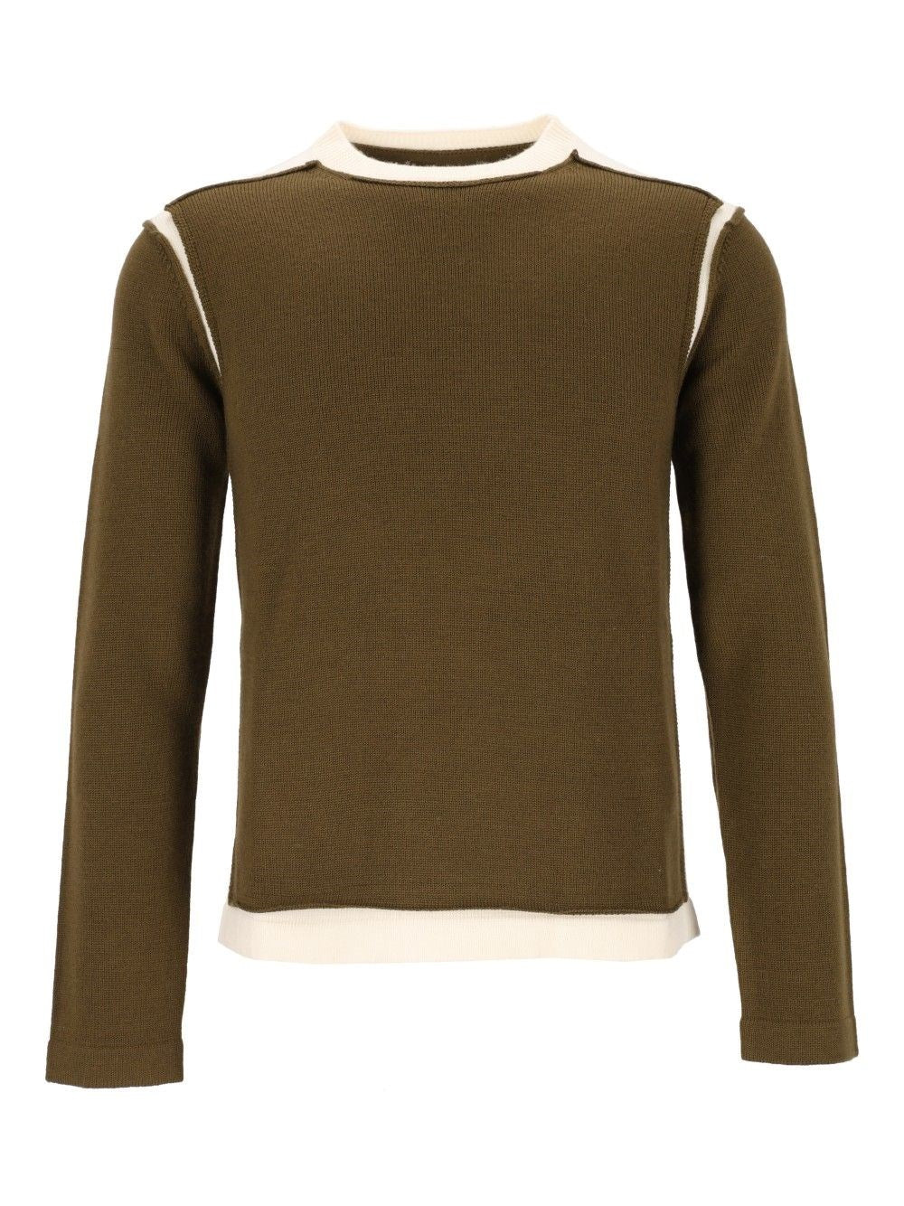 Mm6 Maison Margiela Crew Neck Sweater - Green