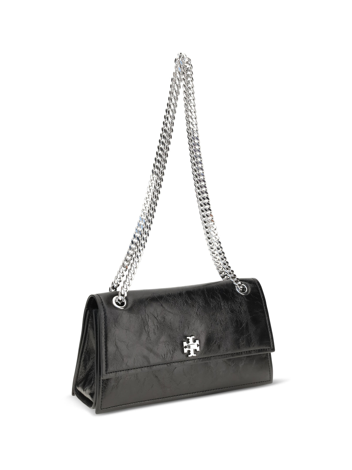 Tory Burch Kira suede Shoulder Bag with turn-lock detail - Black
