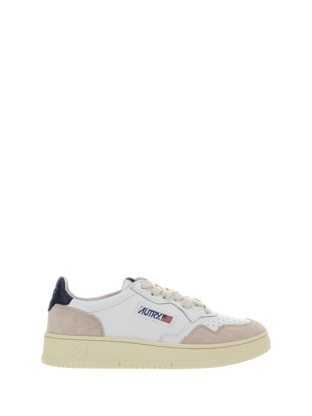 Autry Medalist Low leather Sneakers - Wht/Blue