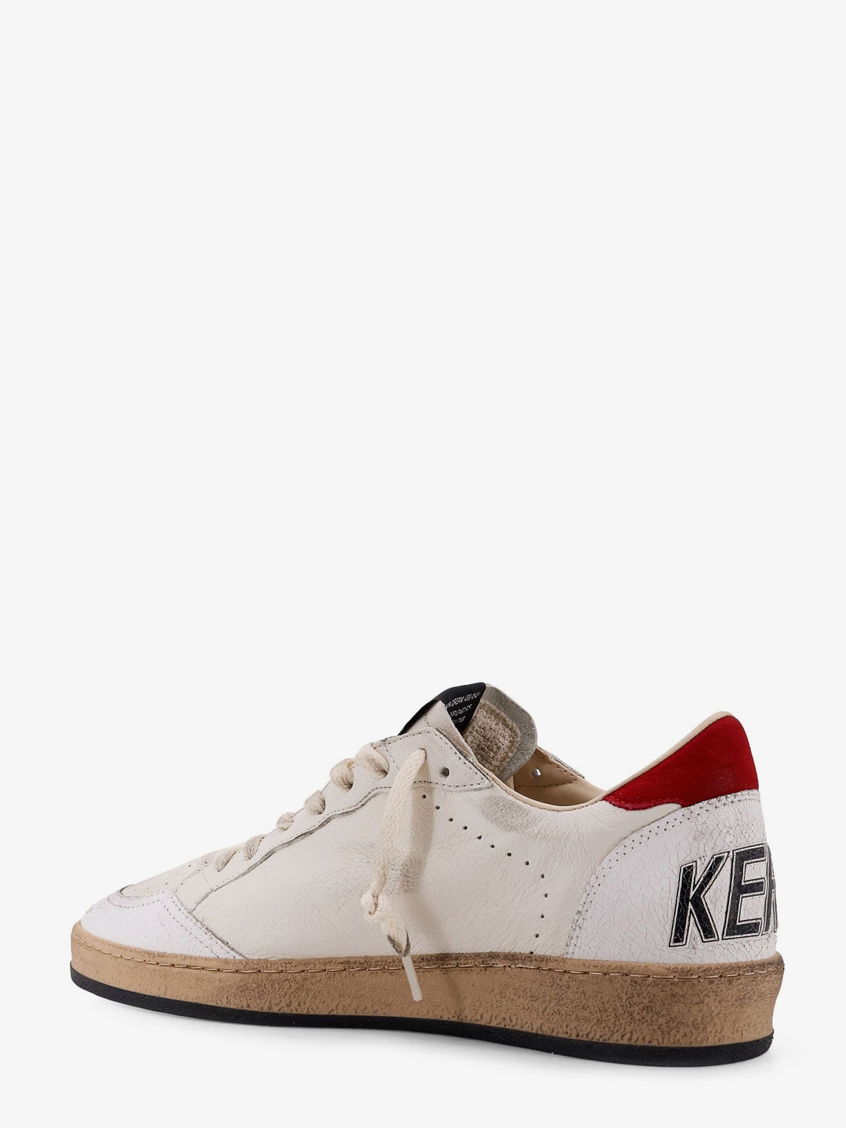 Golden Goose Deluxe Brand Ball Star Distressed leather sneakers - White Silver Blue Red