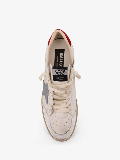 Golden Goose Deluxe Brand Ball Star Distressed leather sneakers - White Silver Blue Red