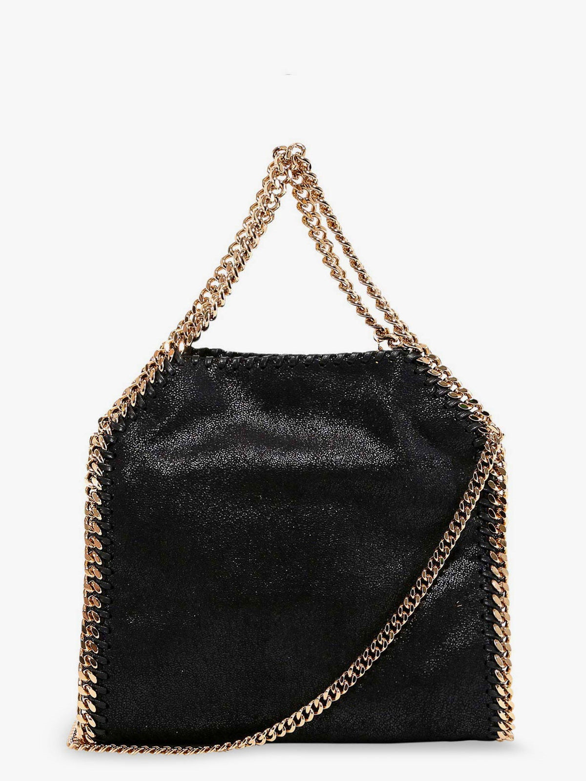 Stella Mccartney Falabella Mini shaggy deer crossbody bag - Black