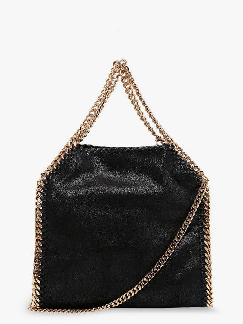 Stella Mccartney Falabella Mini shaggy deer crossbody bag - Black
