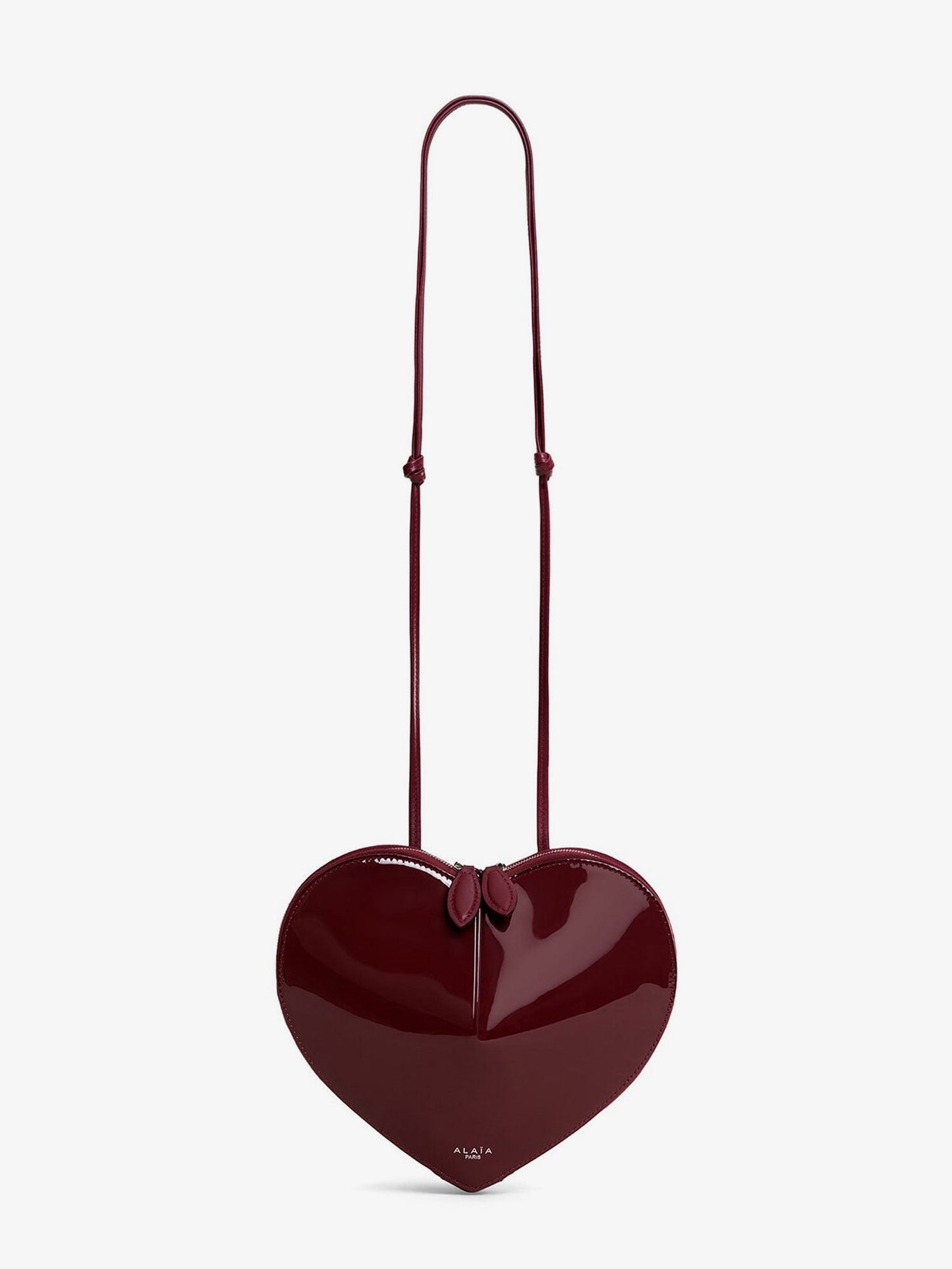 Alaia Le Coeur Patent Leather Crossbody Bag