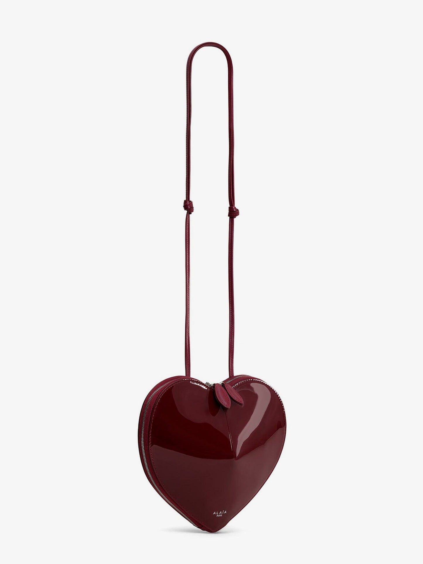 Alaia Le Coeur Patent Leather Crossbody Bag