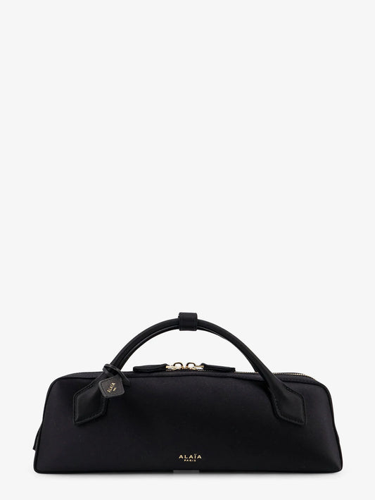 ALAÏA - Le Teckel satin handbag with logo on the front