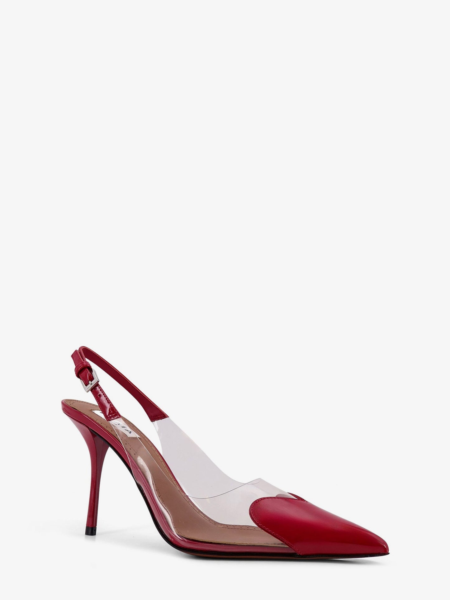 Alaia Leather And Pvc Slingbacks 90
