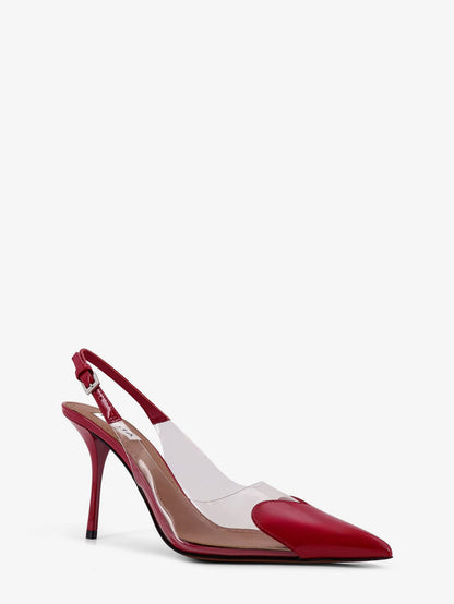 Alaia Leather And Pvc Slingbacks 90