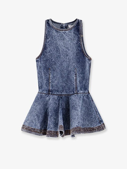 Alaia Peplum Denim Top