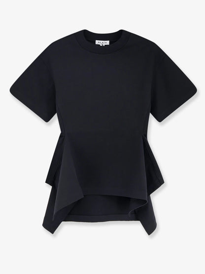 Alaia Paneled Cotton T Shirt