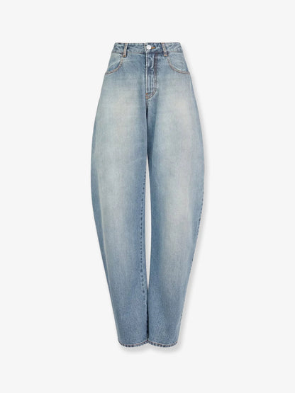 Alaia Faded Blue Denim Jeans
