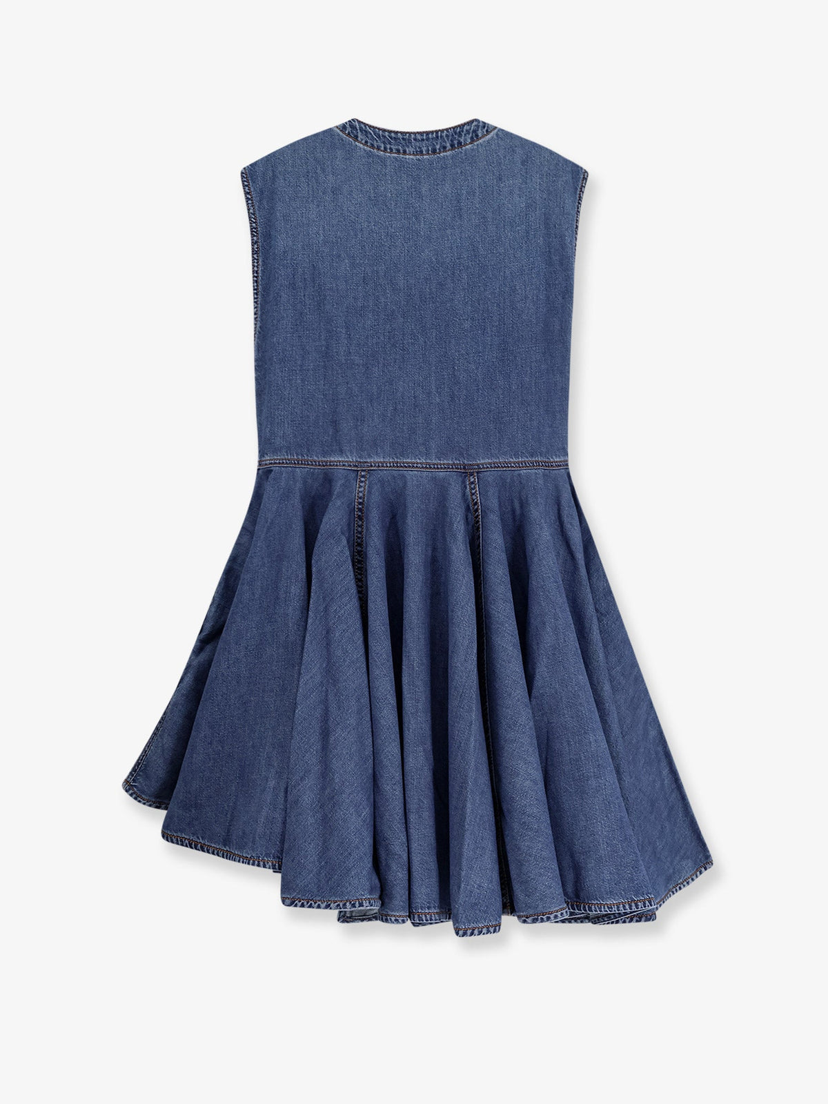 Alaia Wrap denim dress - Bleu Mineral