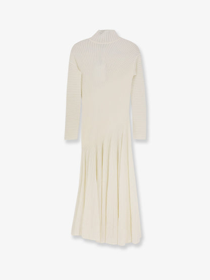 Alaia Long wool dress - Blanc
