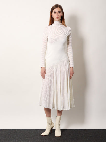Alaia Long wool dress - Blanc