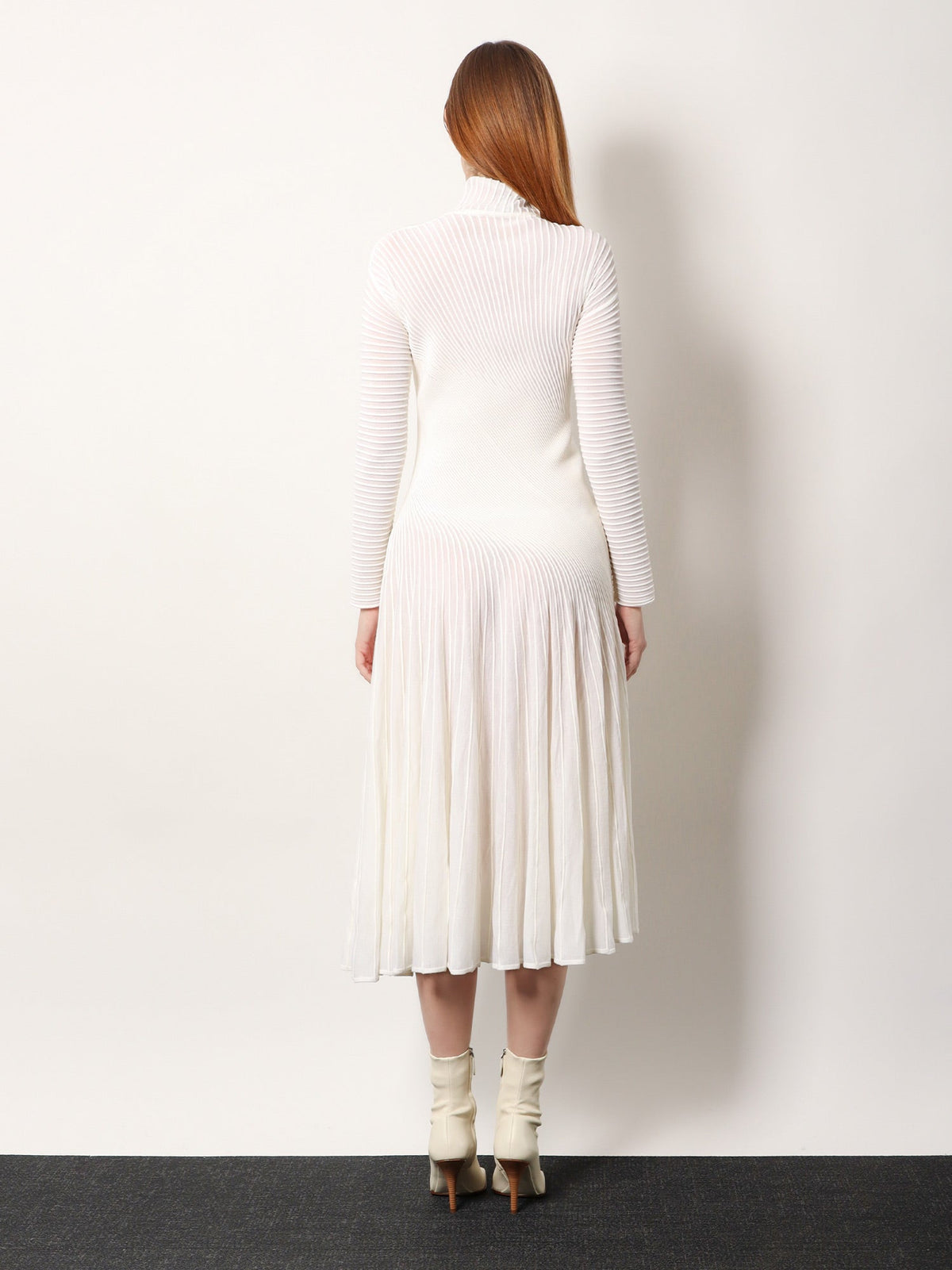 Alaia Long wool dress - Blanc