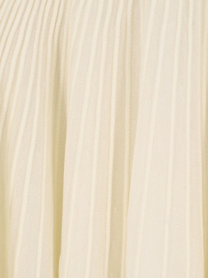 Alaia Long wool dress - Blanc