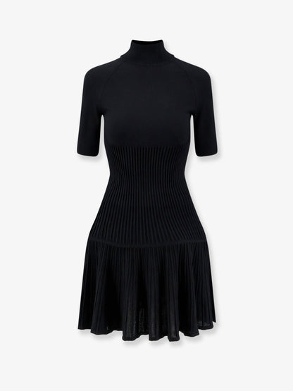Alaia Crinoline wool blend short dress - Noir Alaia